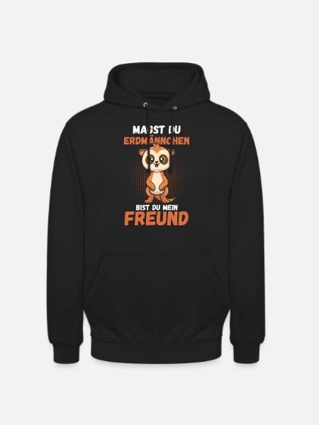 Erdmännchen - Unisex Hoodie - Schwarz