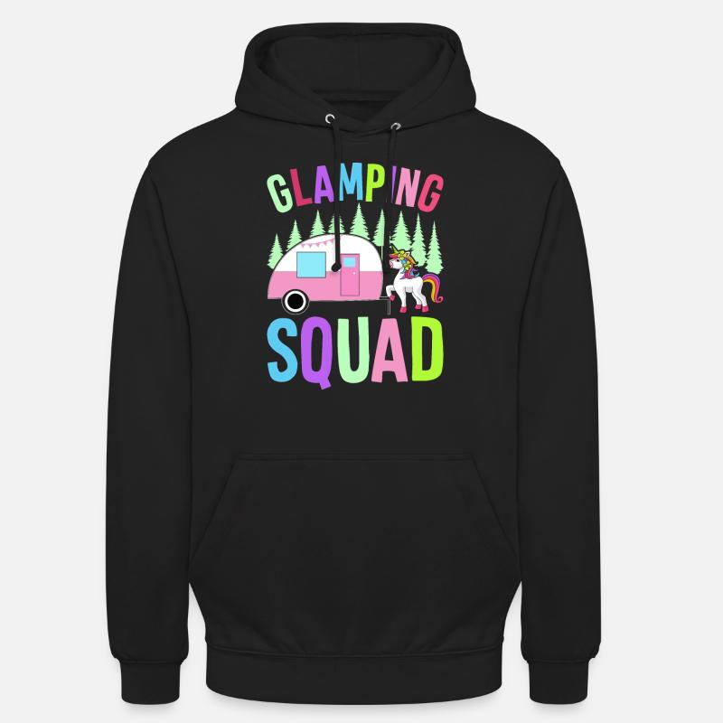 L’équipe de glamping Glamper - Sweat-shirt à capuche unisexe - noir