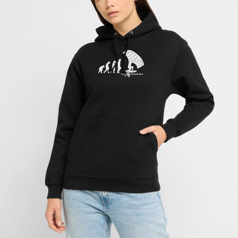 Wingfoil Surfer Wingfoiling Hydrofoil Evolution Unisex Hoodie