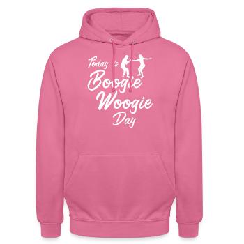 Swing Boogie Woogie Dance Dancing - Unisex Hoodie - Pink - Vorne - Alina (178cm) & Michal (187cm)