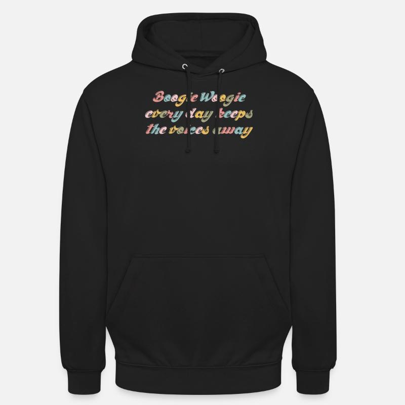 Boogie Woogie Blague Danse Swing - Sweat-shirt à capuche unisexe - noir