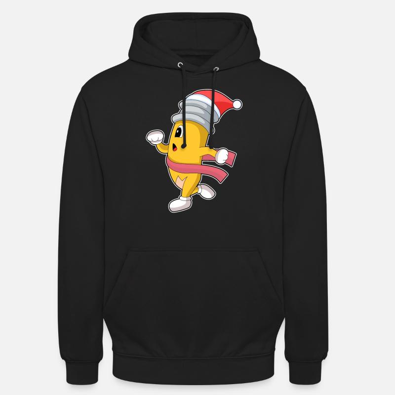 Crayon de Noël Jogger - Sweat-shirt à capuche unisexe - noir