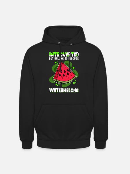 Watermelon Angurie Arbuse Pastry Gift - Unisex Hoodie - black