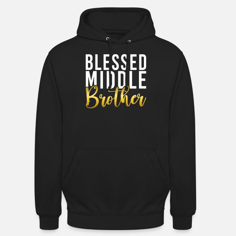 Cadeaux du frère du milieu - Sweat-shirt à capuche unisexe - noir