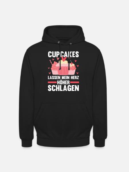 Backen Cupcakes - Unisex Hoodie - Schwarz