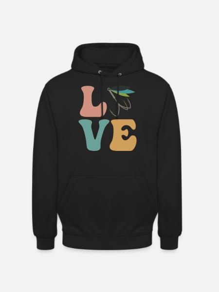 Fly fisherman - Unisex Hoodie - black