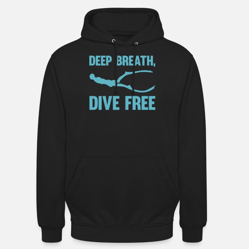 Plongée, Apnée Plongée, Apnée No Limit Apnée Apnée - Sweat-shirt à capuche unisexe - noir