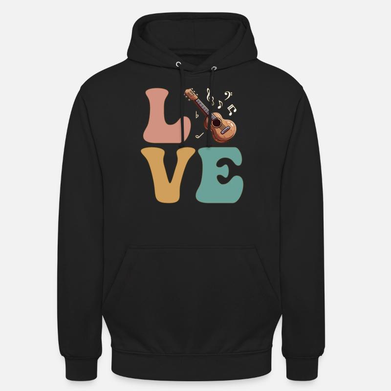 Guitariste Guitariste - Sweat-shirt à capuche unisexe - noir