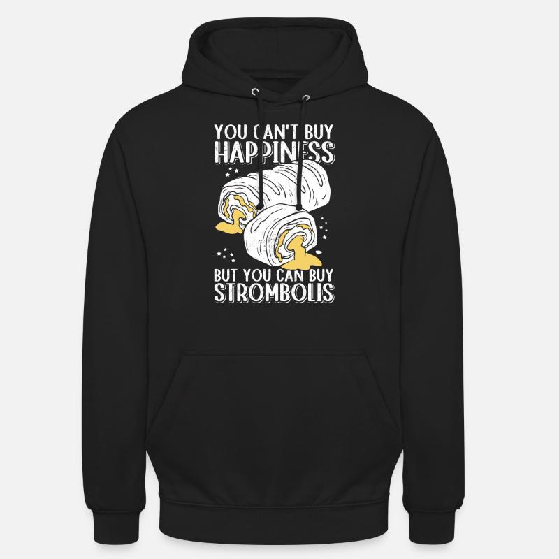 Stromboli Strombolis Pizza Calzone Gift - Unisex Hoodie - black