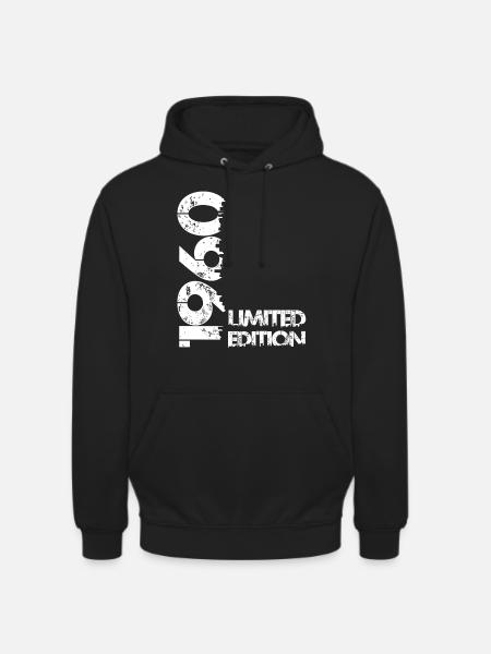 Édition limitée 1960 - Sweat-shirt à capuche unisexe - noir