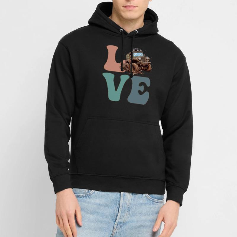 Boue Embouteillage Boue Boue Course de boue Sweat-shirt à capuche unisexe