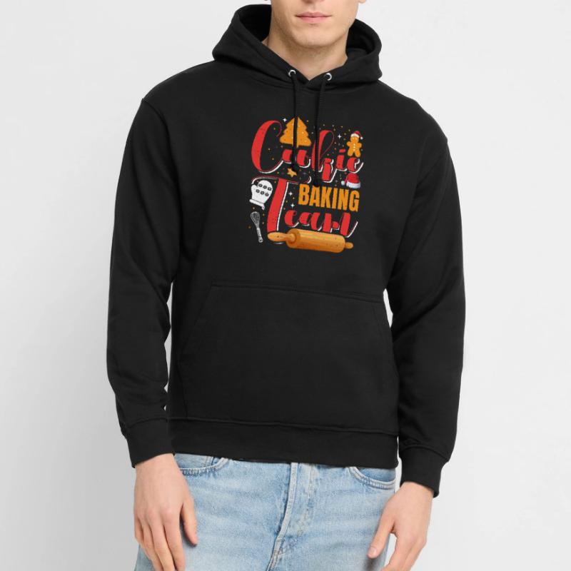 Cookie Baking Team Biscuits de Noël Biscuits Sweat-shirt à capuche unisexe