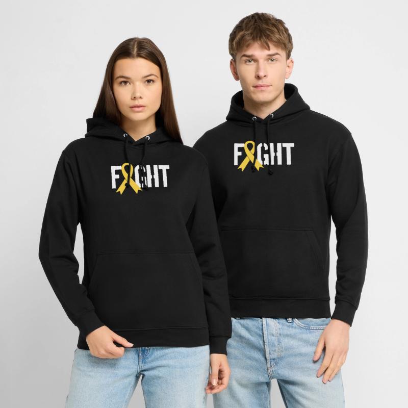 Bekämpfen Sie das Bewusstsein von Krebs bei Kinder Unisex Hoodie