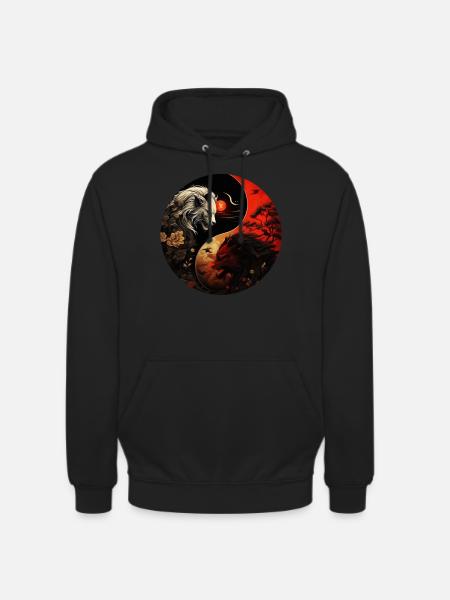 Yin Yang - Unisex Hoodie - black