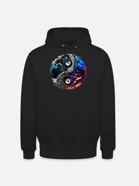 Yin Yang - Unisex Hoodie - Schwarz