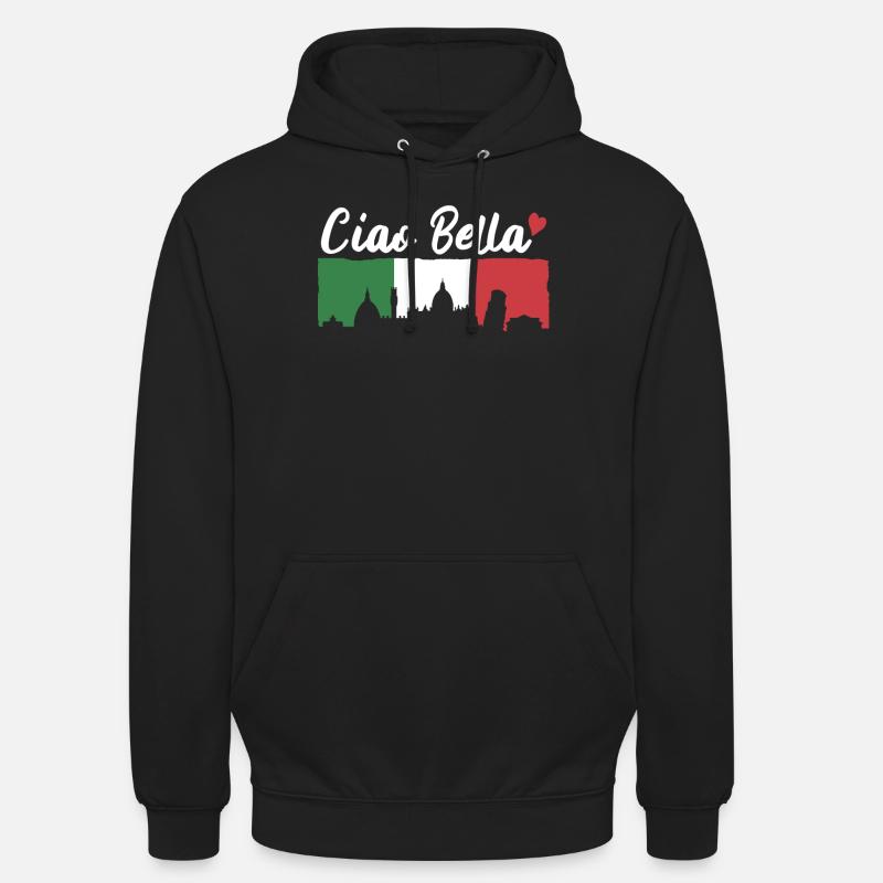Ciao Bella - Sweat-shirt à capuche unisexe - noir