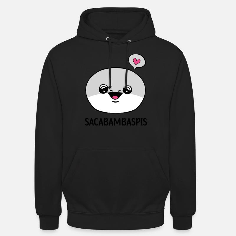 Sacabambaspis Visage Poisson Meme - Sweat-shirt à capuche unisexe - noir
