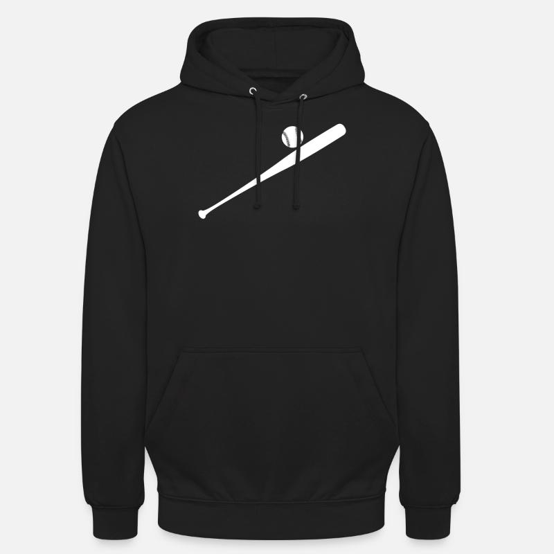 Batte de baseball - Sweat-shirt à capuche unisexe - noir