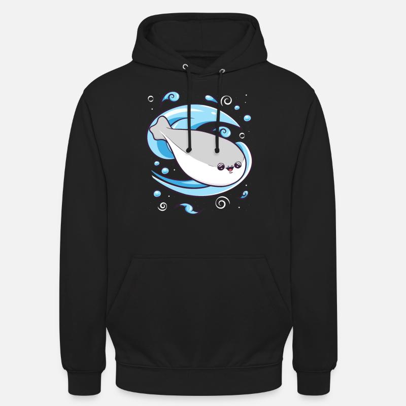 Sacabambaspis Poisson Meme Eau - Sweat-shirt à capuche unisexe - noir