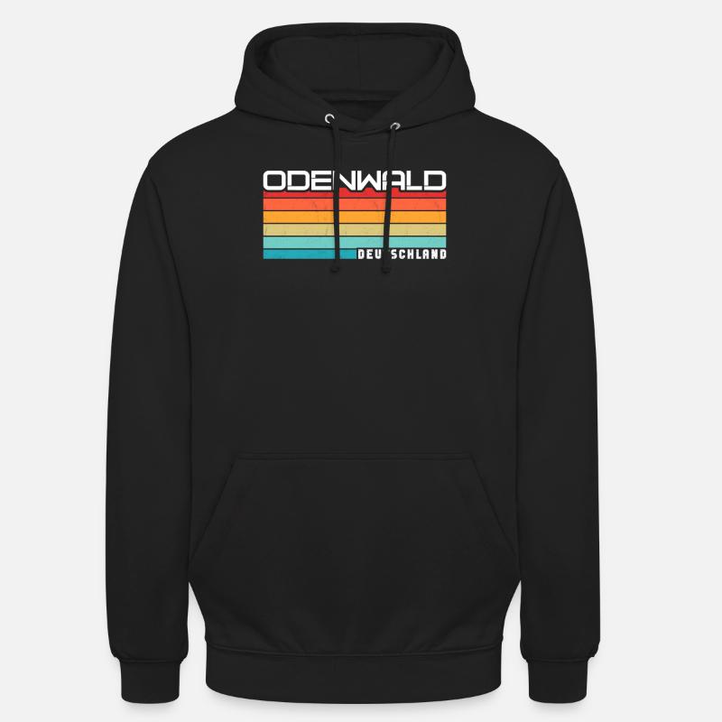 Odenwald - Sweat-shirt à capuche unisexe - noir