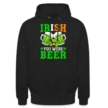 Funny Irish St. Patrick's Day - Unisex Hoodie - black - Front - Alina (178cm) & Michal (187cm)