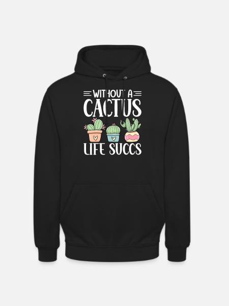 Funny Succulent - Unisex Hoodie - black