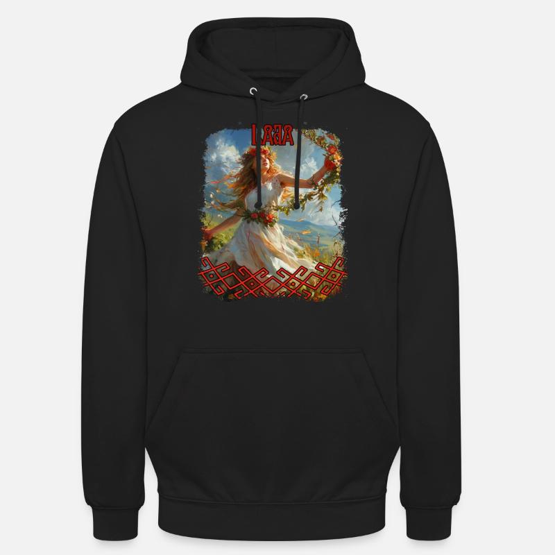 Divinité slave Lada Déesse Folklore Mythologie - Sweat-shirt à capuche unisexe - noir