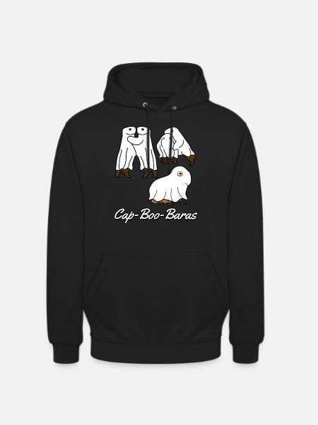 Capybaras Ghosts Capybara - Unisex Hoodie - black