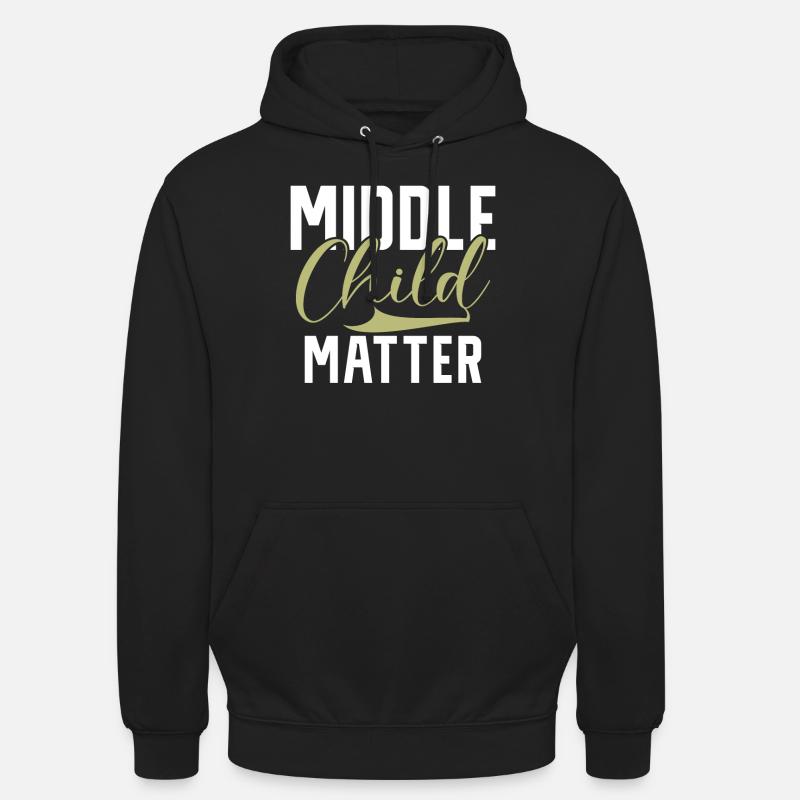 Cadeaux d’enfant du milieu - Sweat-shirt à capuche unisexe - noir