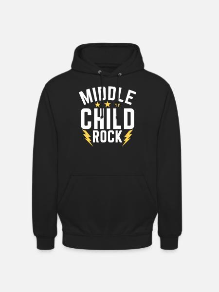 Cadeaux d’enfant du milieu - Sweat-shirt à capuche unisexe - noir