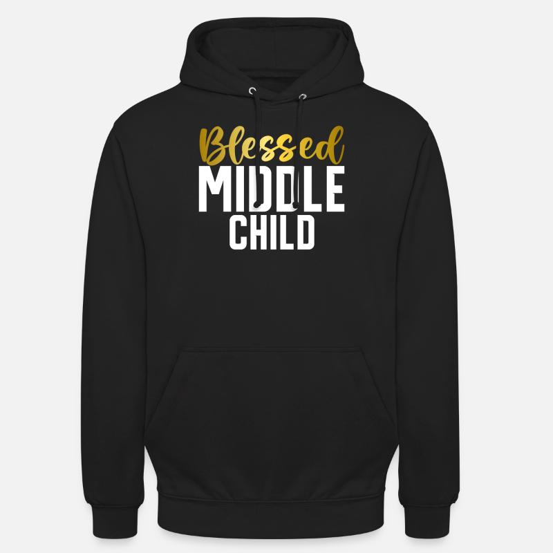 Cadeaux d’enfant du milieu - Sweat-shirt à capuche unisexe - noir