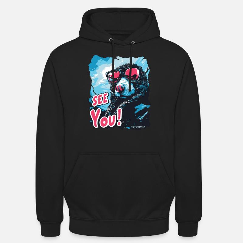Goodbye, the cool blind mole - Unisex Hoodie - black