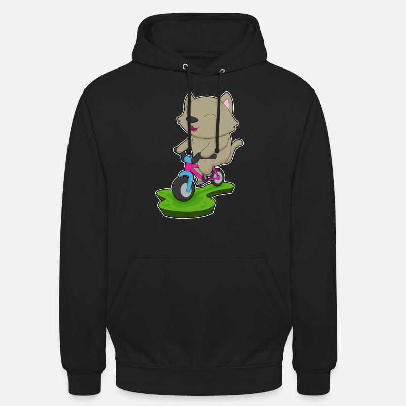 Vélo de chat - Sweat-shirt à capuche unisexe - noir