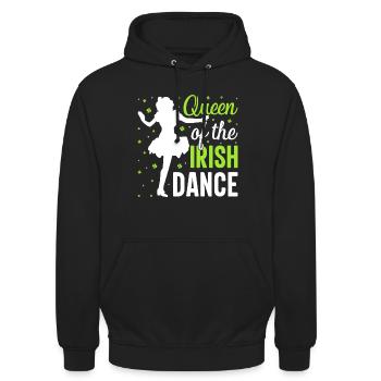 Irish Dance Irish Dancing - Unisex Hoodie - black - Front - Alina (178cm) & Michal (187cm)