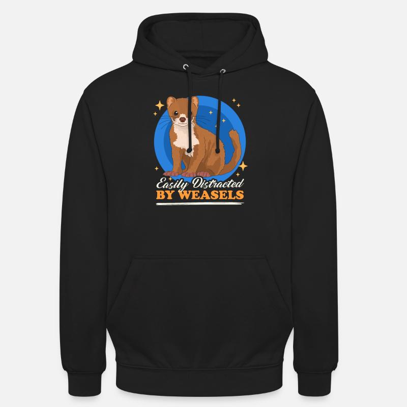 Weasel Dwarf Weasel Hermännchen Gift - Unisex Hoodie - black