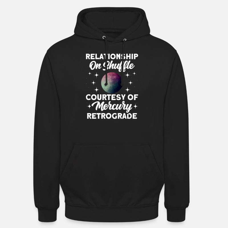 Planètes rétrogrades Mercure rétrograde - Sweat-shirt à capuche unisexe - noir