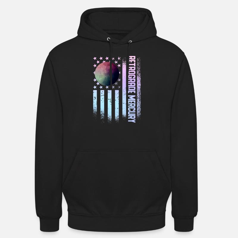 Planètes rétrogrades Mercure rétrograde - Sweat-shirt à capuche unisexe - noir