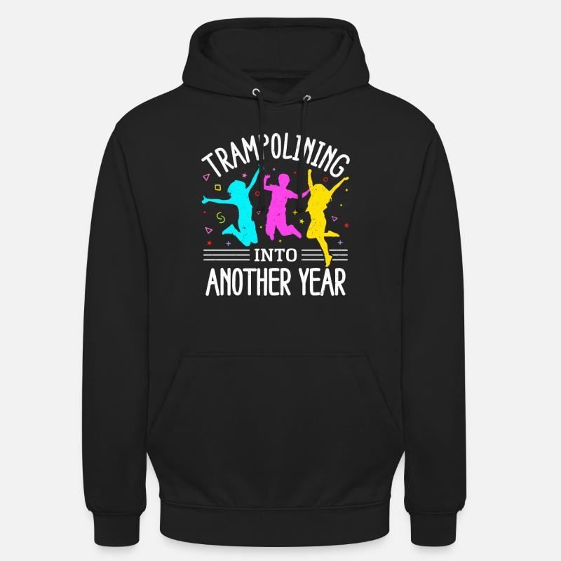 Fête d’anniversaire trampoline - Sweat-shirt à capuche unisexe - noir