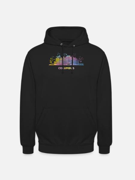 Columbusite Skyline Columbus - Unisex Hoodie - black
