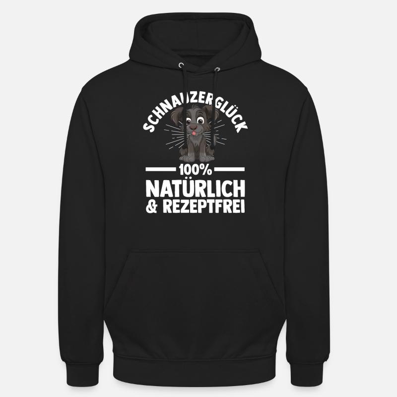 Schnauzer géant Schnauzer chien - Sweat-shirt à capuche unisexe - noir