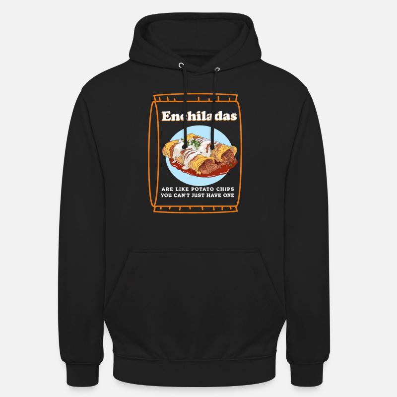 Enchiladas amant enchilada cadeau - Sweat-shirt à capuche unisexe - noir
