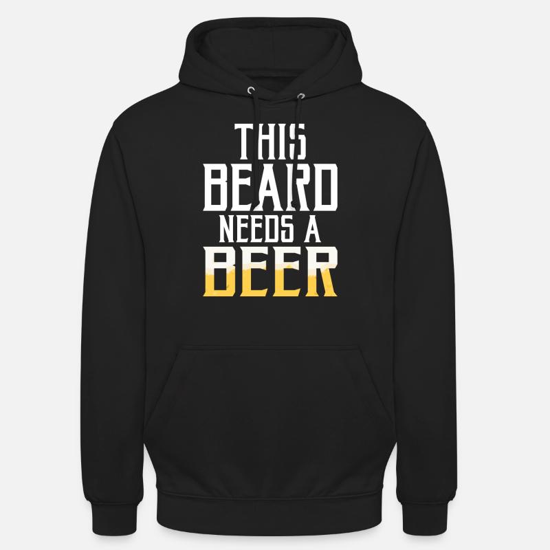 Giftidea Beard Men - Unisex Hoodie - black