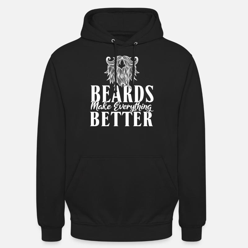 Giftidea Beard Men - Unisex Hoodie - Schwarz