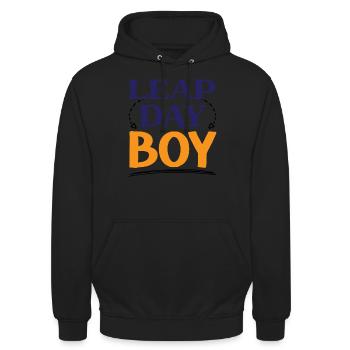 Happy Birthday Schaltjahr 29. Februar Schalttag - Unisex Hoodie - Schwarz - Vorne - Alina (178cm) & Michal (187cm)