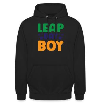 Happy Birthday Leap Year February 29 Leap Day - Unisex Hoodie - black - Front - Alina (178cm) & Michal (187cm)