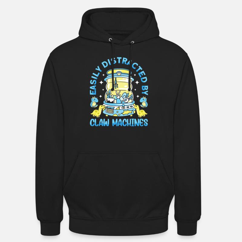 Claw Game Funny Claw Machine - Unisex Hoodie - black