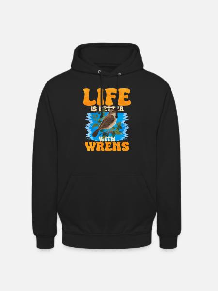 Wren Bird - Unisex Hoodie - black
