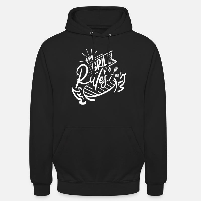 Mon Grill, mes Règles - Sweat-shirt à capuche unisexe - noir