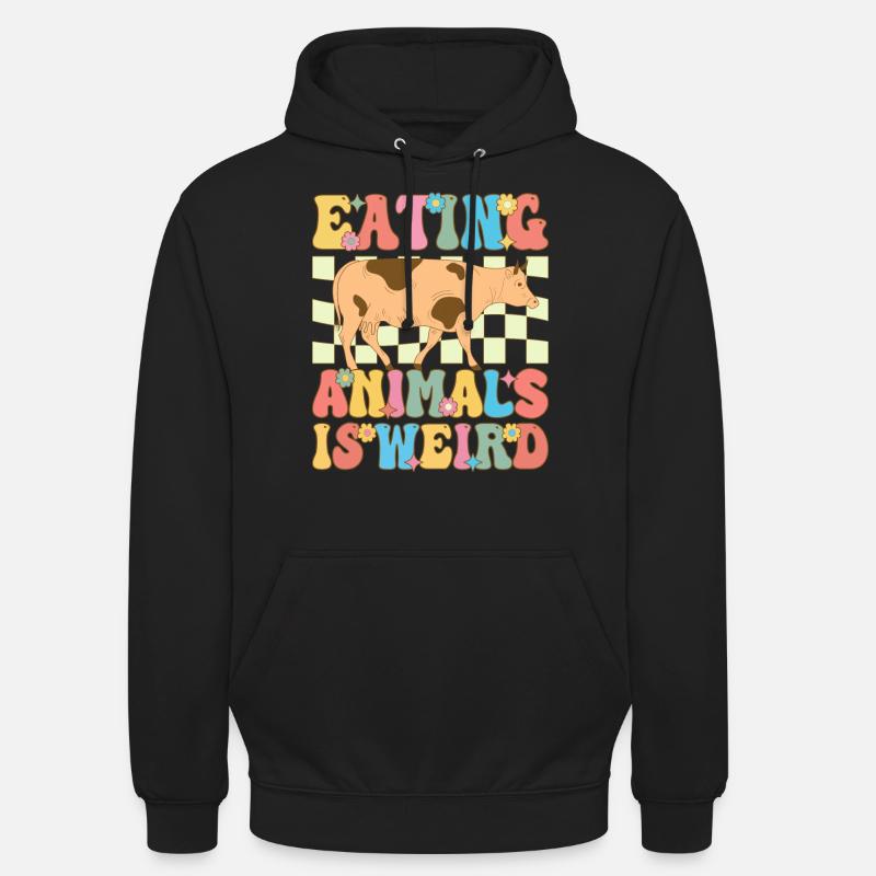 Groovy Vegane Pflanzenbasierte Ernährung - Unisex Hoodie - Schwarz