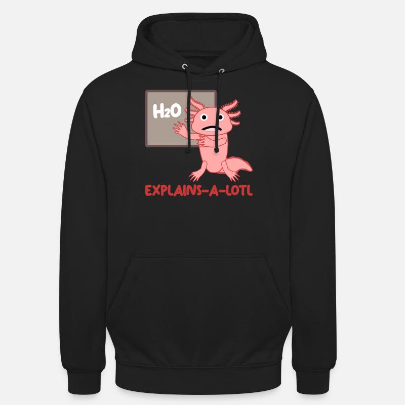 Axolotl Enseignant Axolotls - Sweat-shirt à capuche unisexe - noir